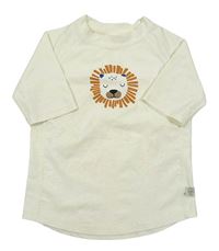 Smetanové UV tričko s lvem