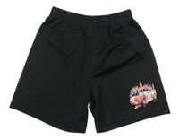 Čierne kraťasy s Bleskem McQueenem