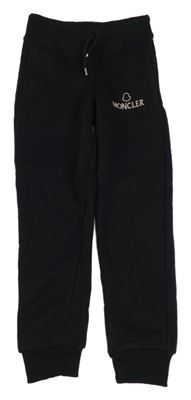 Černé tepláky s výšivkou Moncler