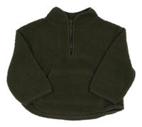 Khaki huňatá mikina Dunnes