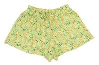 Neónově zelené kvetované kraťasy zn. Matalan
