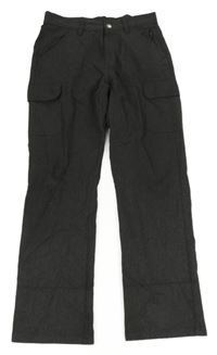 Tmavošedé kalhoty s kapsami Next