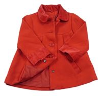 Růžový flaušový podšitý kabát Mothercare