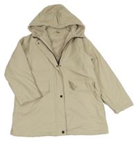 Svetlobéžová zateplená nepromokavá bunda s kaucí Zara
