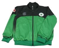 Zeleno-čierna športová prepínaci mikina