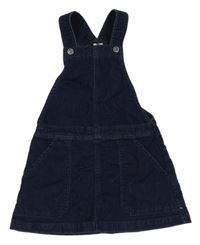 Tmavomodré rifľové na traké šaty