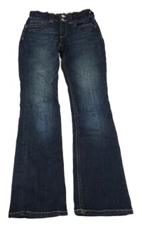 Tmavomodré bootcut rifle H&M