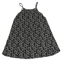 Čierno-biele kvetované ľahké šaty Primark