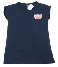 Nové - tmavomodré tričko s melounem Yigga