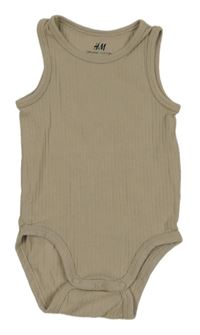 Béžové rebrované body H&M