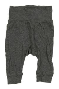 Tmavosivé melírované ľahké tepláky H&M