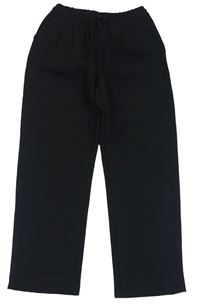 Černo-tmavomodré kostkované teplákové chino kalhoty Zara
