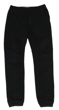 Čierne teplákové cuff slim rifle Denim Co.