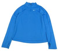 Modrá športová mikina s logom Nike