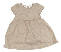 Světlerůžovo-zlaté šaty s květy Gymboree