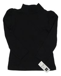 Nové - Černé triko se stojáčkem Dunnes