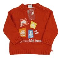 Nové - Červený svetr - Auta Disney