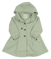 Mintový šusťákový jarní kabátek s kapucňou Next