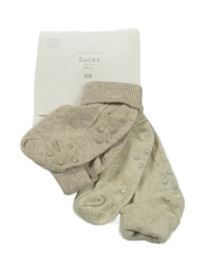 Nové - 2set - 2x Béžové protiskluzové ponožky H&M vel. 19-21
