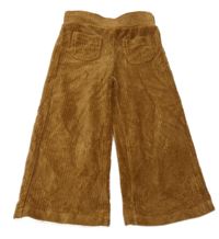 Okrové rebrované široké zamatové tregíny