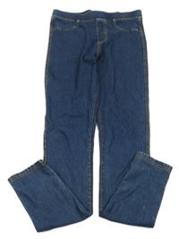 Tmavomodré tregíny rifllového vzhledu H&M