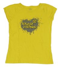 Žlté tričko so srdcem s nápisom