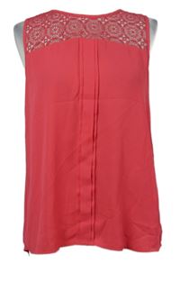 Dámská tmavorůžová halenka s krajkou Only 