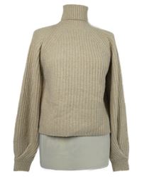 Dámský béžový svetrový crop rolák MissGuided 