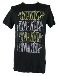 Nové - Pánské černé tričko s nápisy 