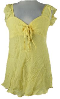 Dámska žltá blúzka s korálkami Jane Norman