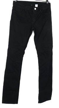 Dámske čierne skinny rifle