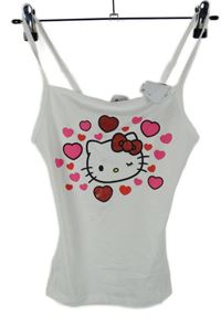 Dámsky biely top s Hello Kitty Sanrio