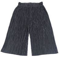 Sivé plisované culottes nohavice Next