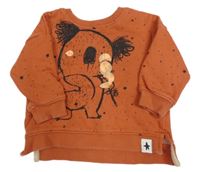 Oranžová mikina s koalou zn. Next