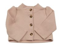 Svetloružová kockovaná prepínaci mikina