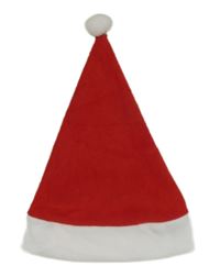 Červeno-biela fleecová čapica s brmbolcom