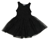 Černé bavlněno/tylové šatyMayoral