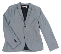 Modro-bílé melírované sako H&M