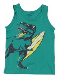 Zelené tielko s dinosaurom Primark
