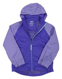 Lila-fialová šusťáková jarní funkční bunda s kapucí Mountain Warehouse