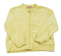 Žltá zamatová prepínaci mikina Kidsonly