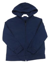 Tmavomodrá prepínaci mikina s kapucňou H&M