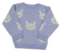 Lila sveter so zajačikmi Nutmeg