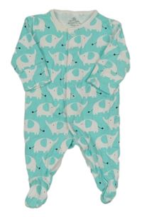 Světlemodrý overal se slony Next