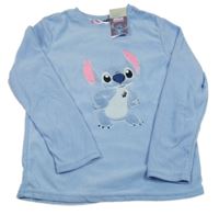 Nové - Světlemodrá fleecová pyžamová mikina se Stitchem Disney