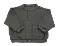 Tmavosivá rebrovaná prepínaci oversize mikina George