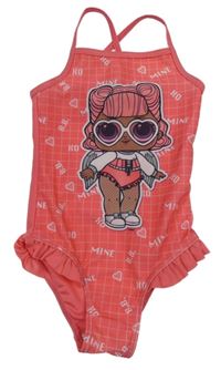 Růžové kostkované plavky - L.O.L. Surprise