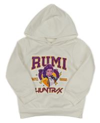 Biela mikina s potlačou a kapucí - Huntrix