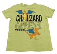 Svetlozelené tričko s Charizardem Primark