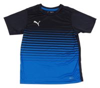 Tmavomodré ombré sportovní tričko Puma